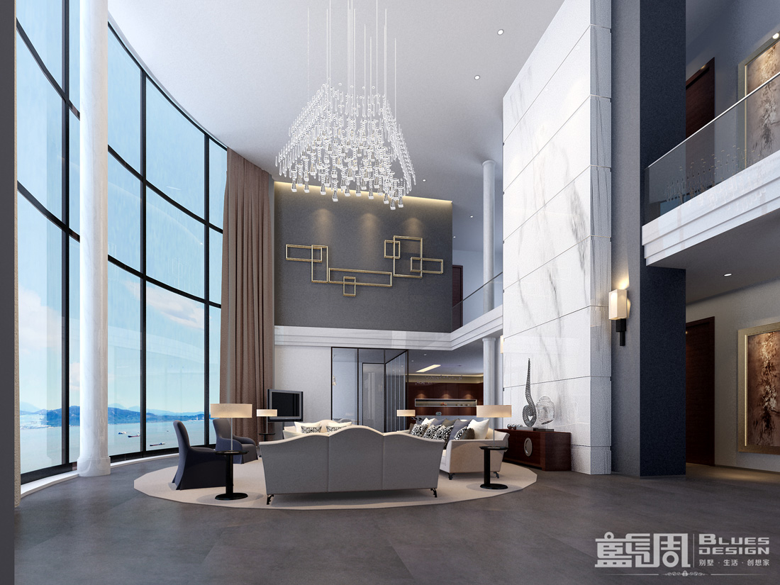 南海玫瑰園空中別墅設(shè)計(jì):客廳