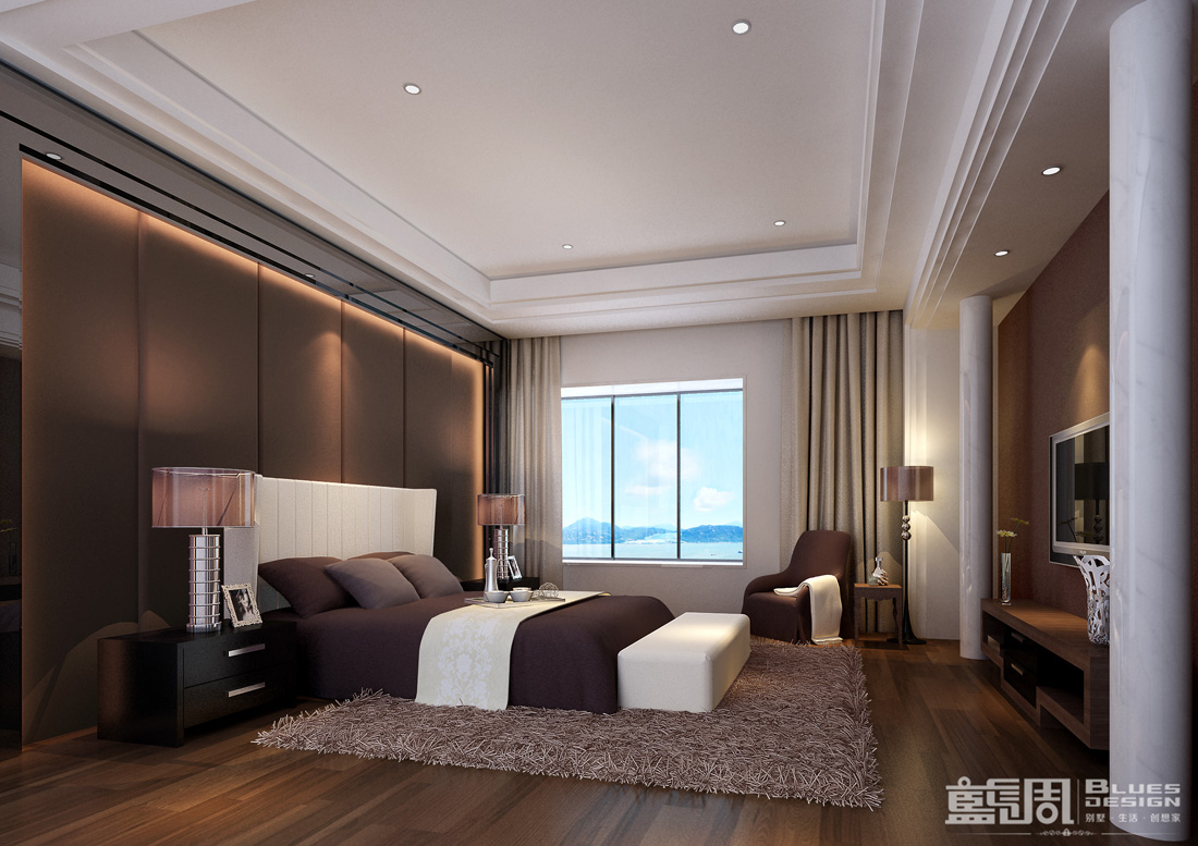 南海玫瑰園空中別墅設(shè)計(jì):主臥