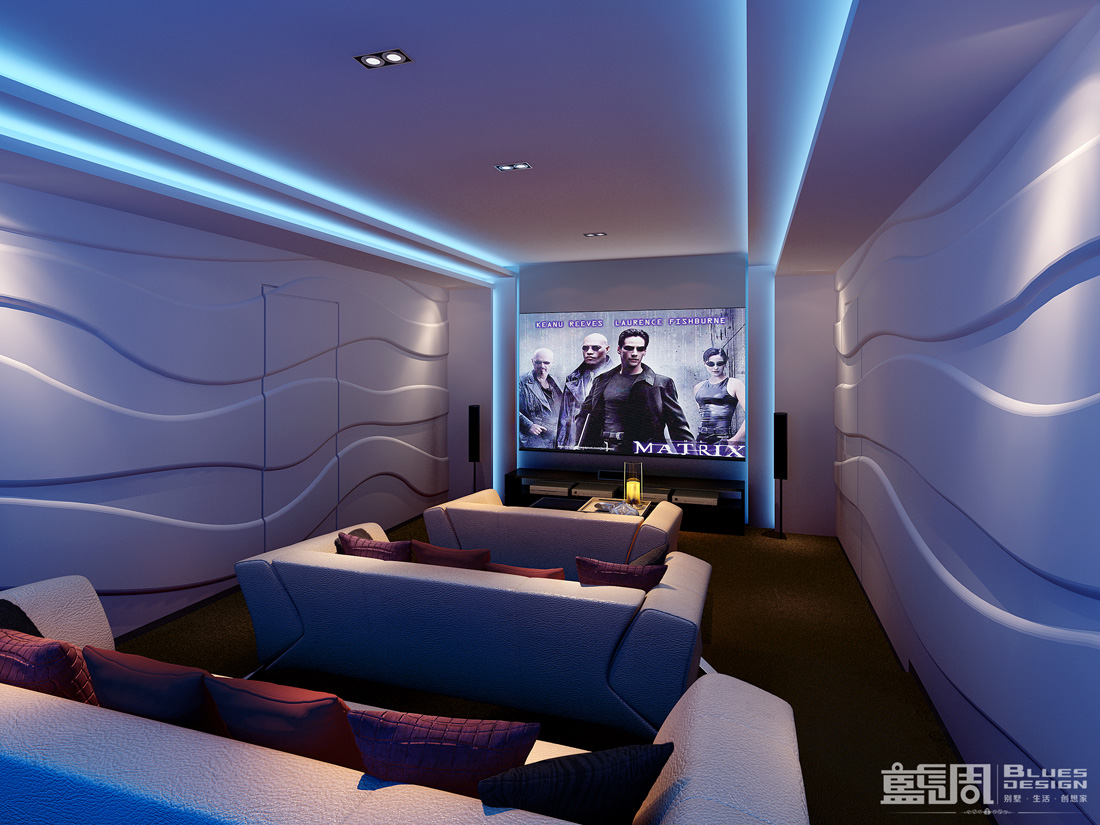 南海玫瑰園空中別墅設(shè)計(jì):視聽室