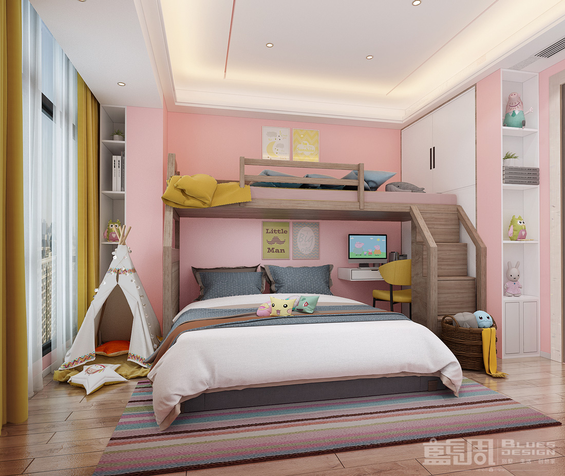 曦灣天馥私宅設計:女兒房