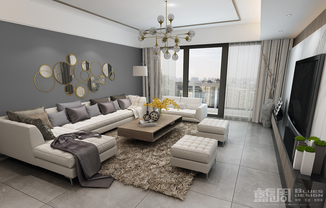 曦灣天馥私宅設計:客廳1