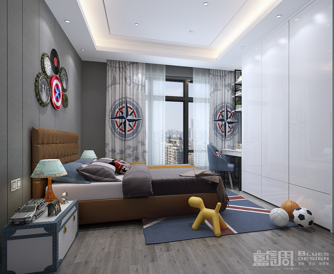 曦灣天馥私宅設計:男孩房