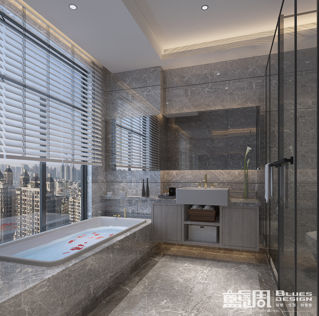 曦灣天馥私宅設計:衛(wèi)生間 曦灣天馥私宅設計|藍調設計