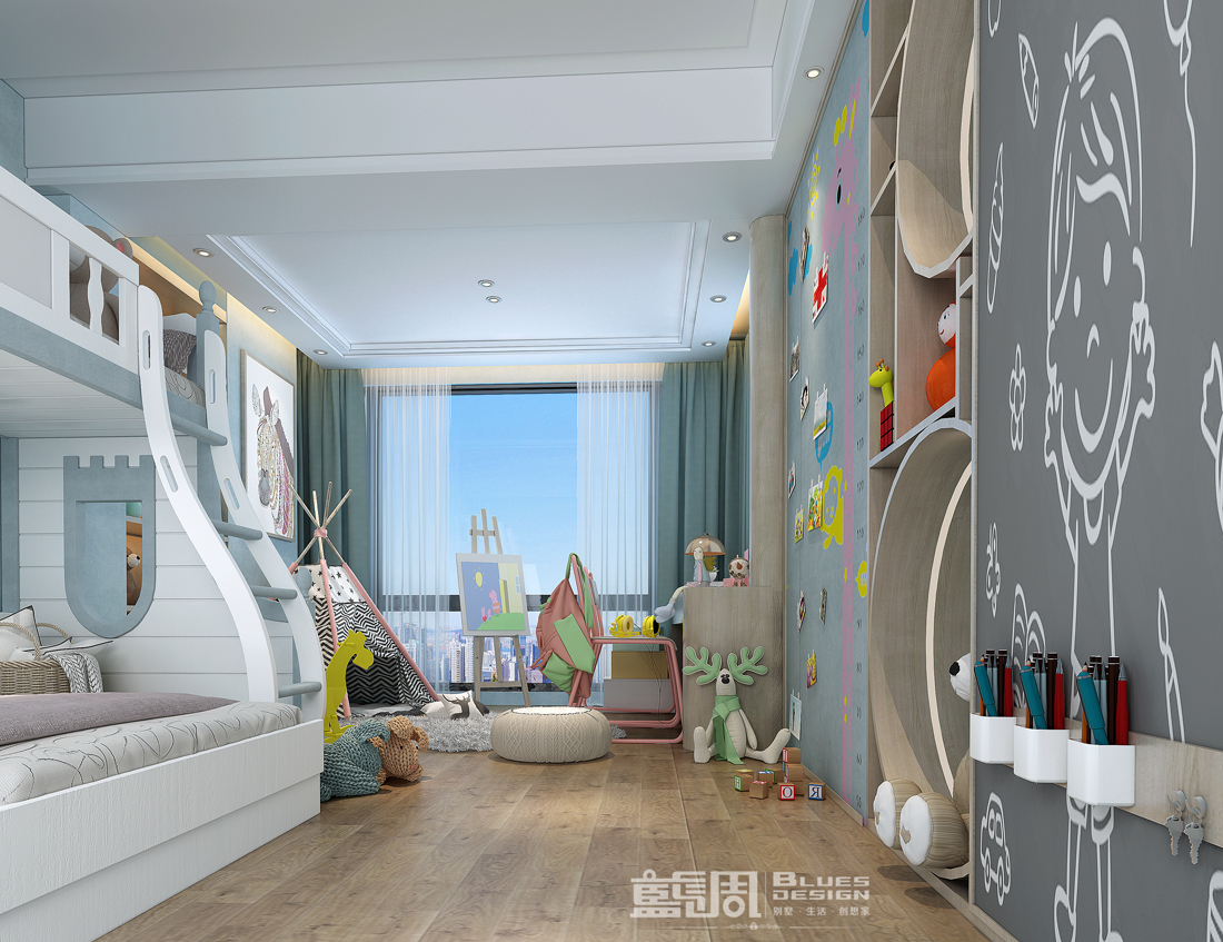 香山美墅私宅設(shè)計(jì):兒童房