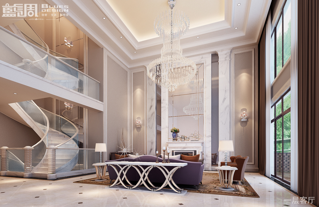 燕晗山居別墅裝修設(shè)計(jì)-客廳