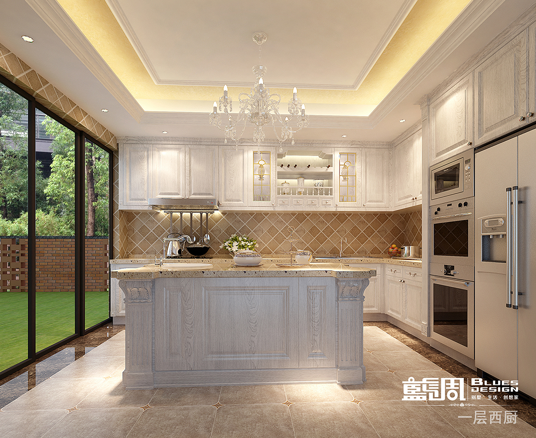 燕晗山居別墅裝修設(shè)計(jì)-西廚