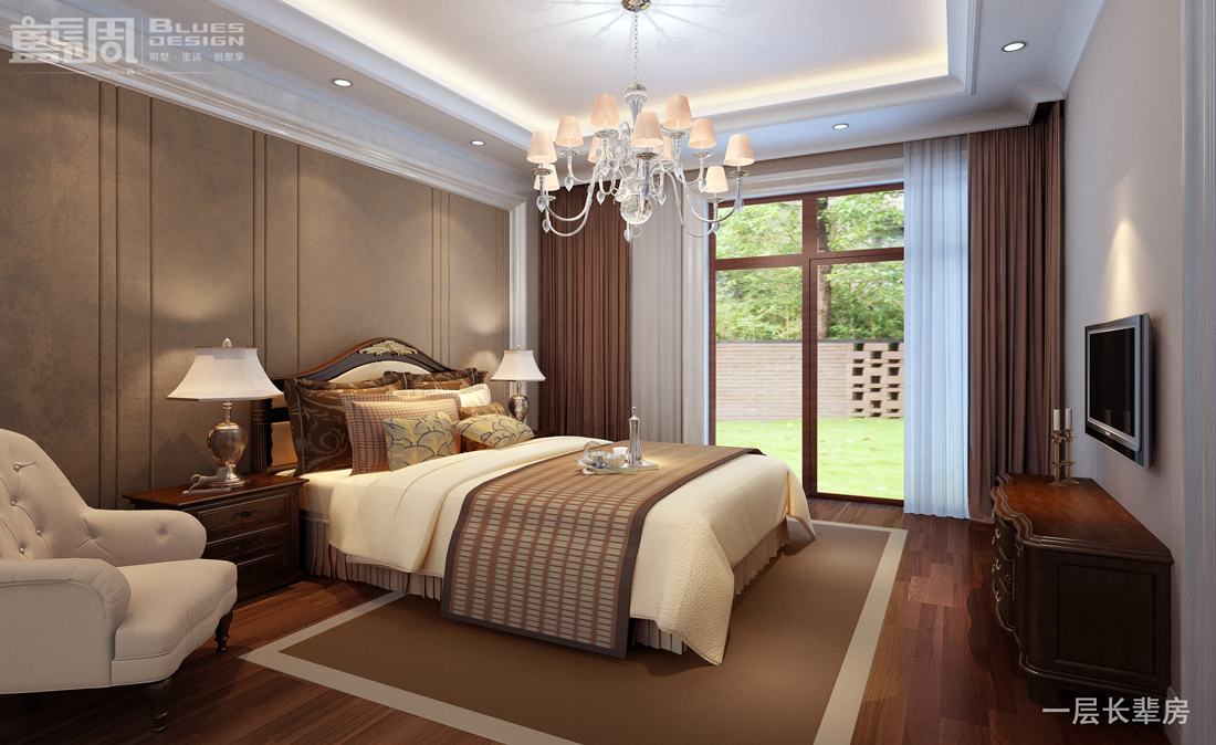 燕晗山居別墅裝修設(shè)計(jì)-長輩房