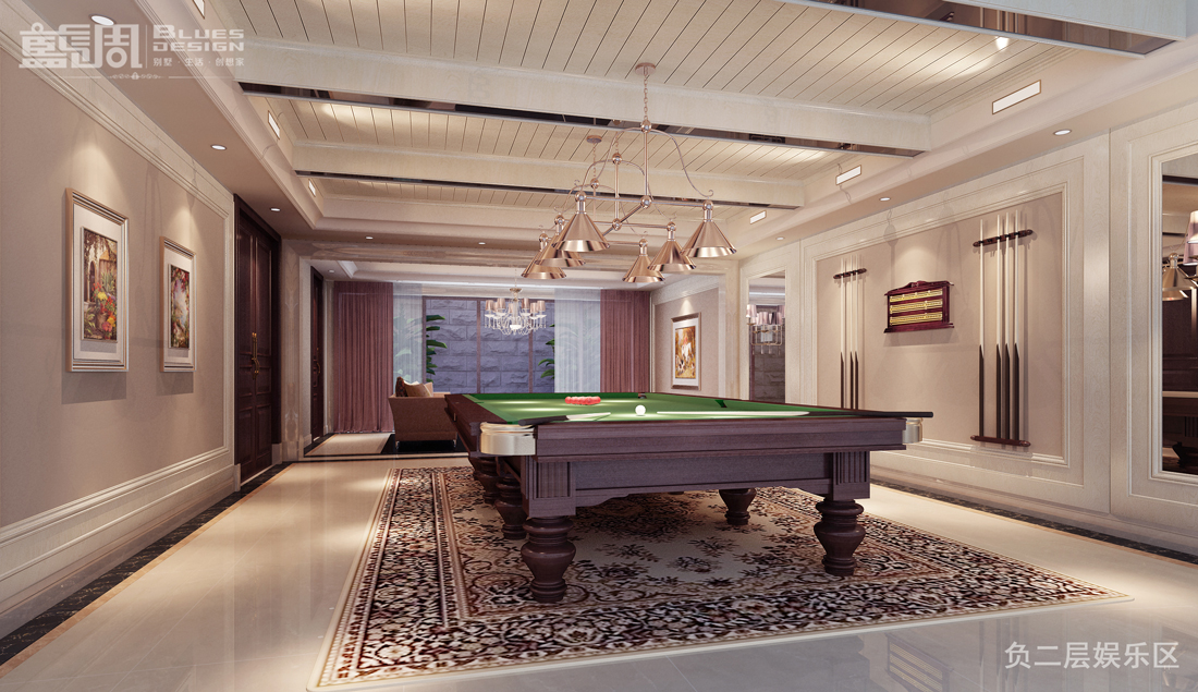 燕晗山居別墅設(shè)計(jì)-負(fù)二層娛樂區(qū)
