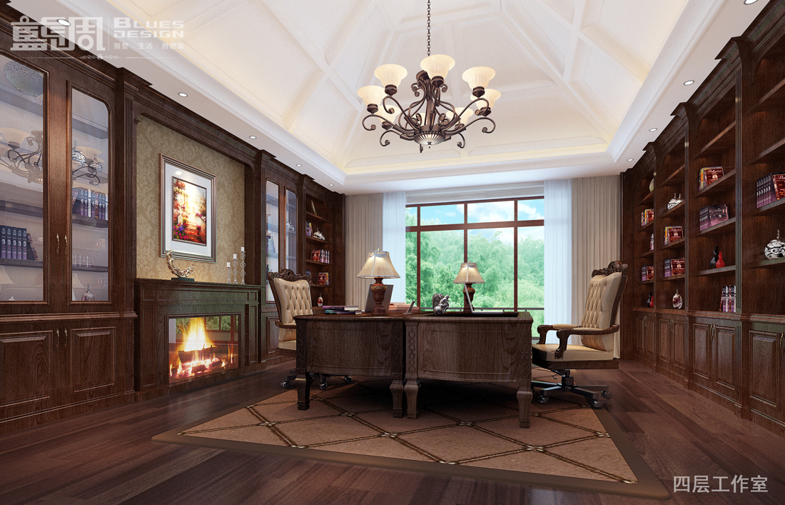 燕晗山居別墅設(shè)計(jì)-書房