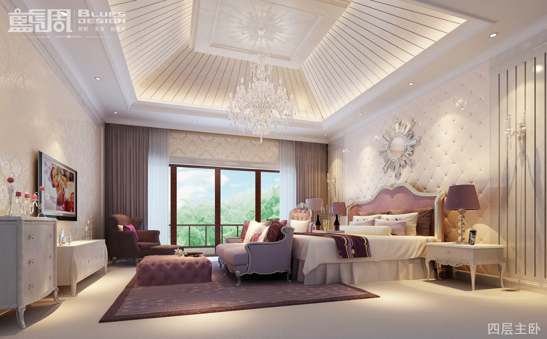 燕晗山居別墅設(shè)計(jì)-四層主臥