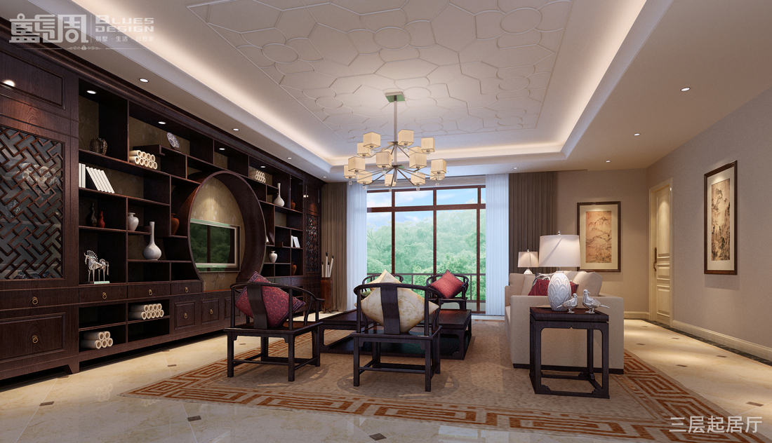 燕晗山居別墅設(shè)計(jì)-三層起居廳